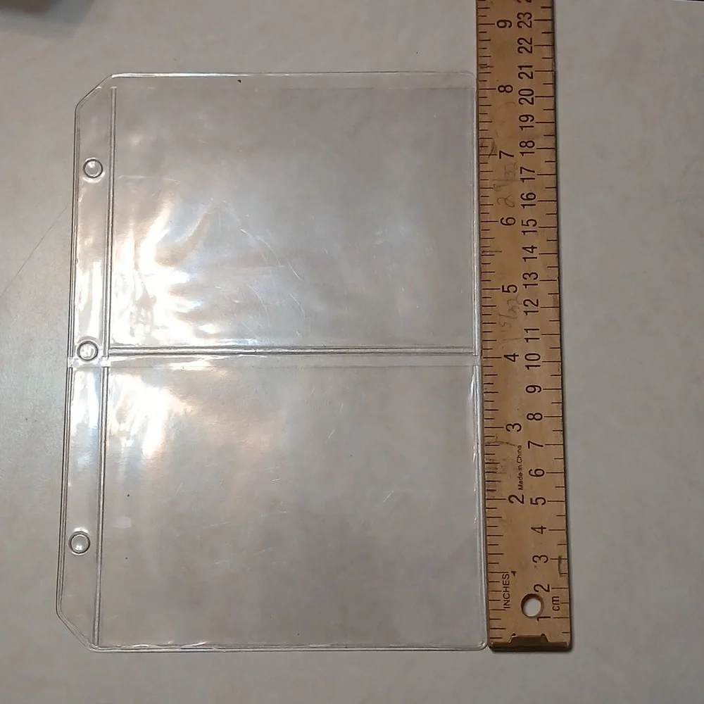 Clear Plastic Protector Pages